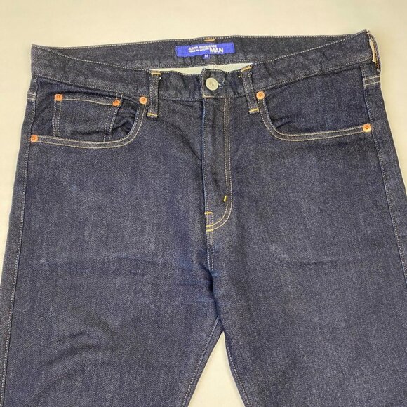 Junya Watanabe Comme des Garcons MAN Skinny Jeans Red Plaid Back Pockets Size M - Picture 3 of 7